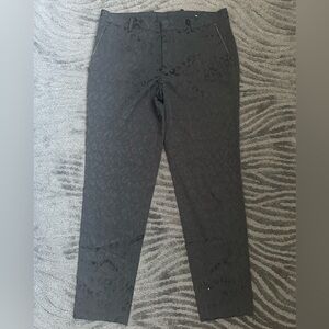 INC Monochromatic Leopard Print Trousers